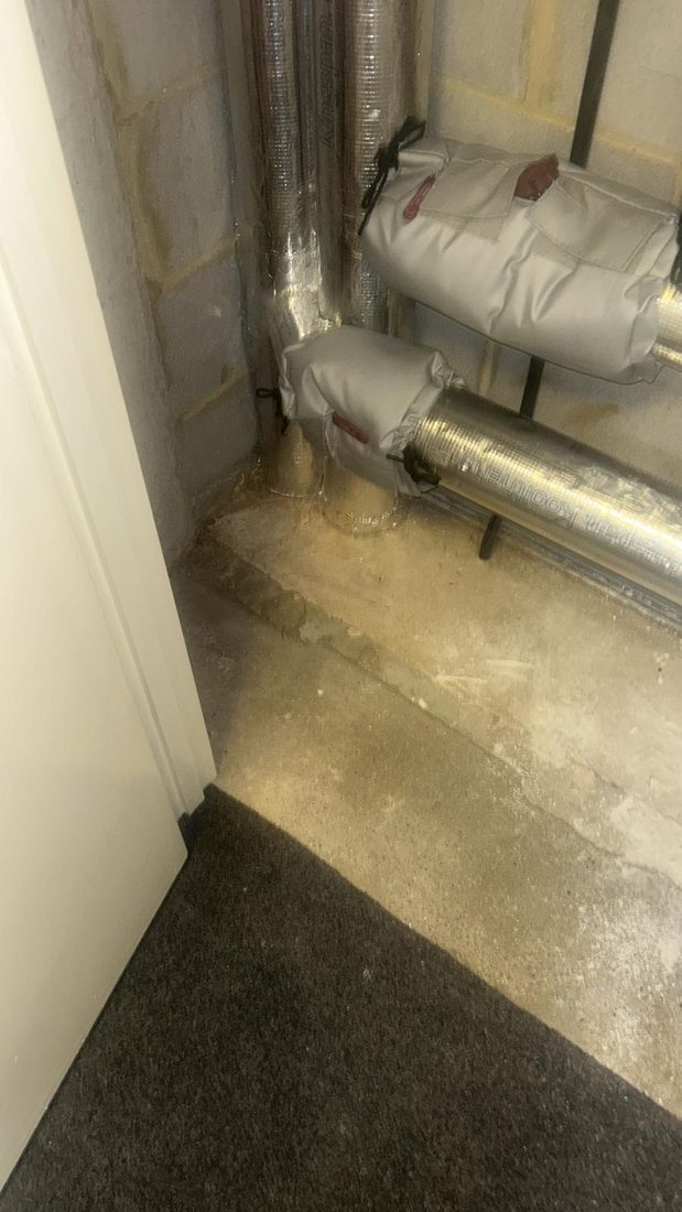 Passive fire stopping installed by SparkTricity — service penetrations sealed with intumescent collars